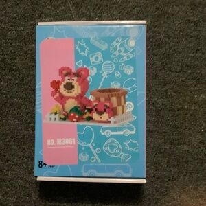 Bear Building Block Set - Pink and Brown